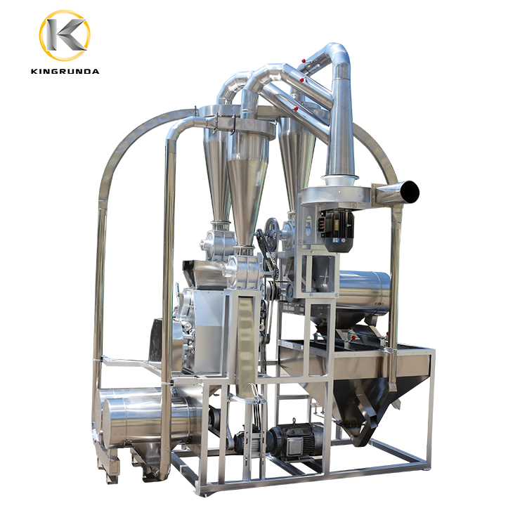 Fraiseuse automatique de meulage de maïs de moulin à farine de maïs de qualité supérieure 6FT-50C pour l'afrique
